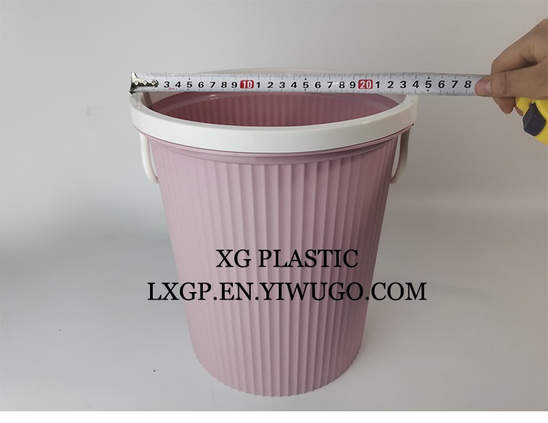 居家家用塑料垃圾桶带压圈客厅创意可爱大容量垃圾桶详情图7