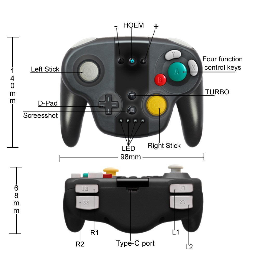 The new switch PRO gamepad supports TURBO burst shooting, has NFC functionality and supports amiibo detail image 1