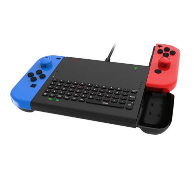 Switch JOY-CON 有线键盘聊天 m线可接底座 NS掌机游戏机周边游戏