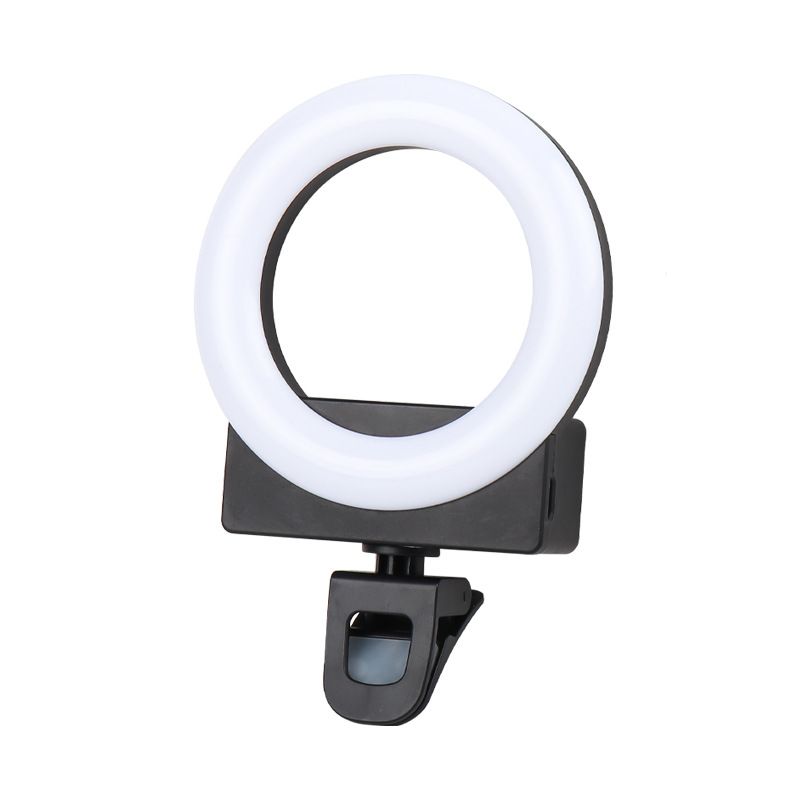 Ring-shaped mobile phone fill light, external beauty flash for tablet phones, live-streaming photo-taking light for streamers Item Picture