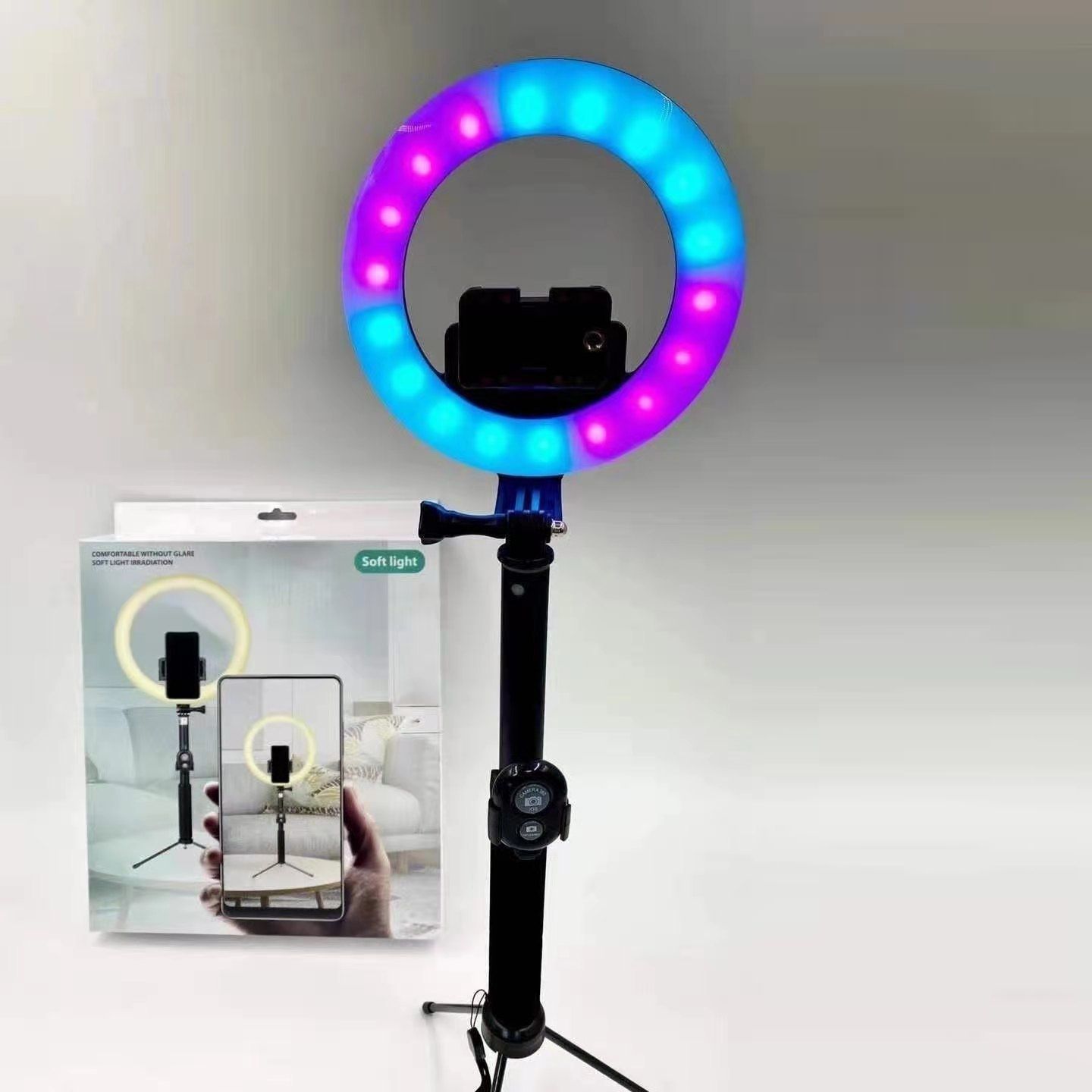 2021 New style fill light, 9-level adjustable fill light for Internet celebrity live-streamers, photography fill light Specification image