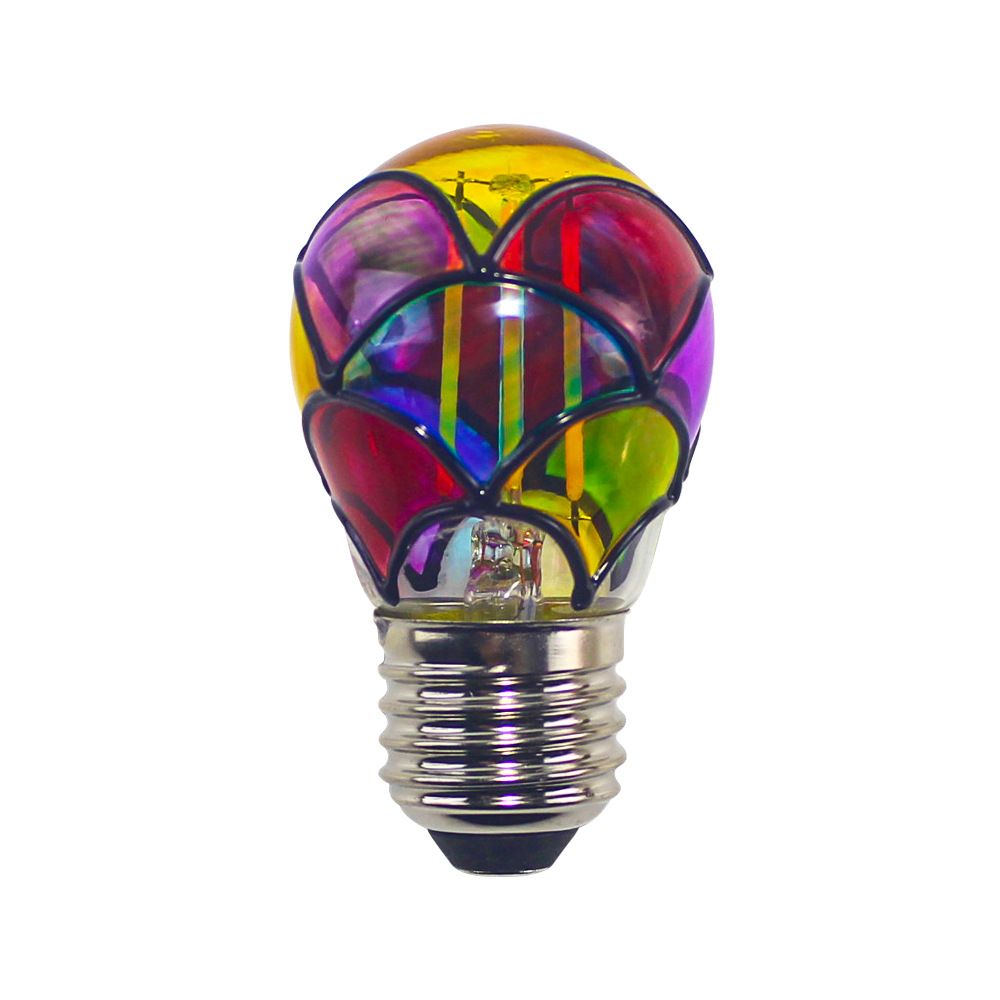 DIY G45 C35 E12 E14 Hand-painted Decorative bulb 4W Holiday home Decoration LED lamp