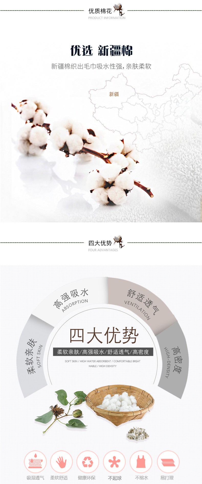 义乌好货 纯棉毛巾 成人洗脸 厂家直销  柔软吸水 批发零售 包邮详情1
