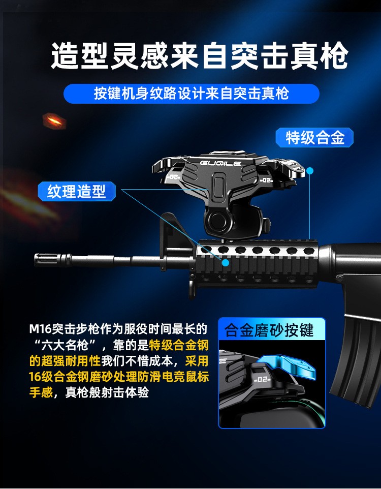 新款GT02绝地求生手游吃鸡神器可搭配游戏手柄手机散热器详情图8