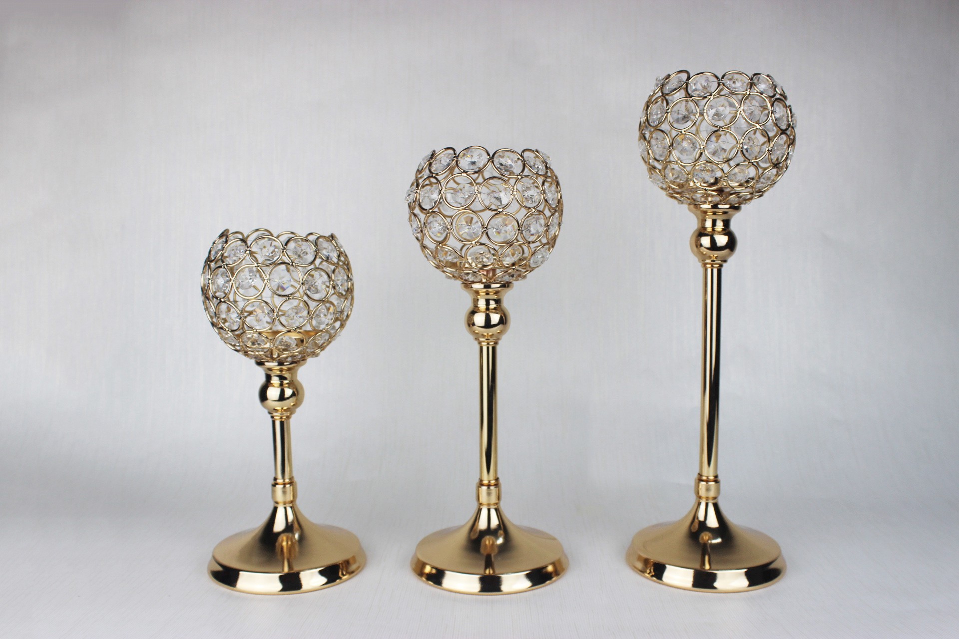 Creative single-head European crystal candlestick ornaments, hotel decoration items, romantic candlelight dinner detail image 1