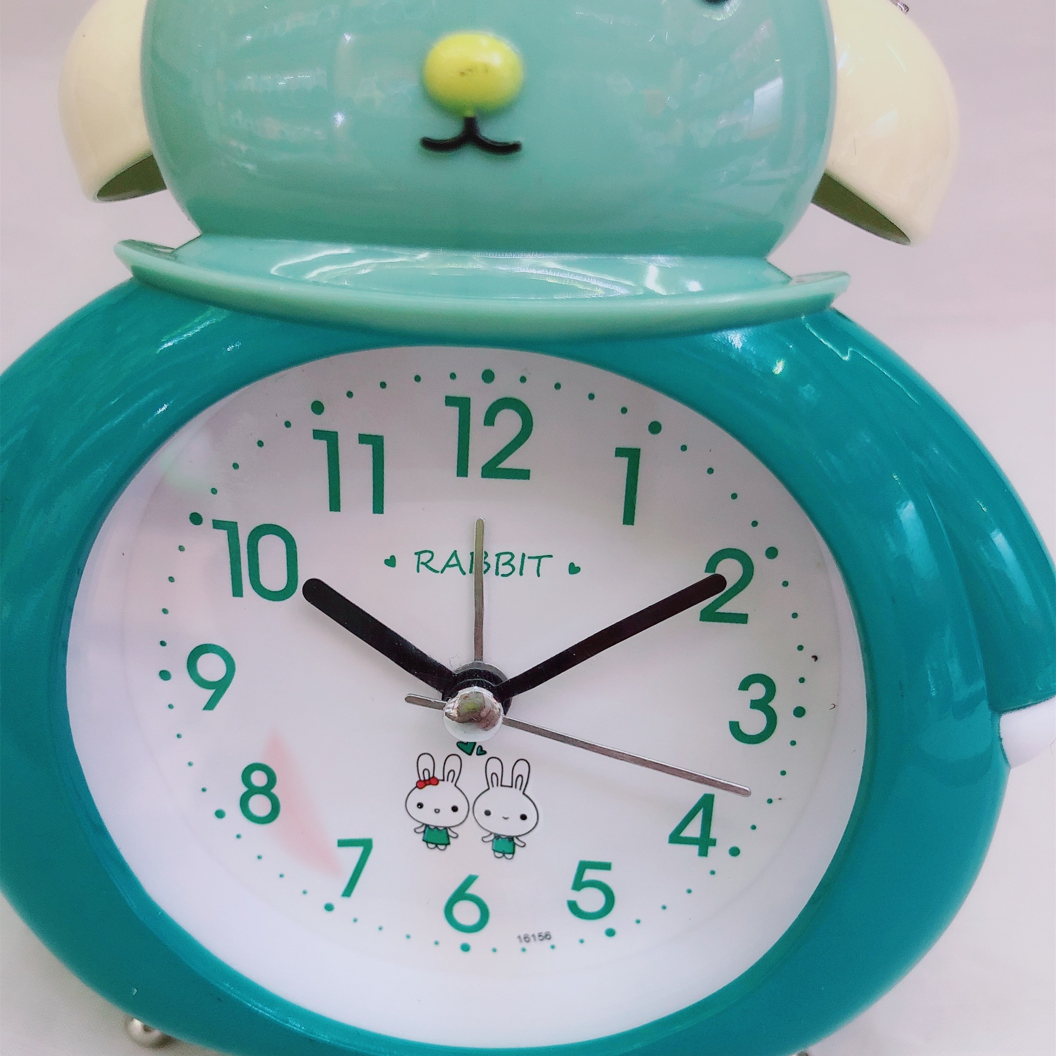 Bedroom cartoon children's metal ultra-quiet bedside student luminous electronic bell alarm clock gift detail image 5