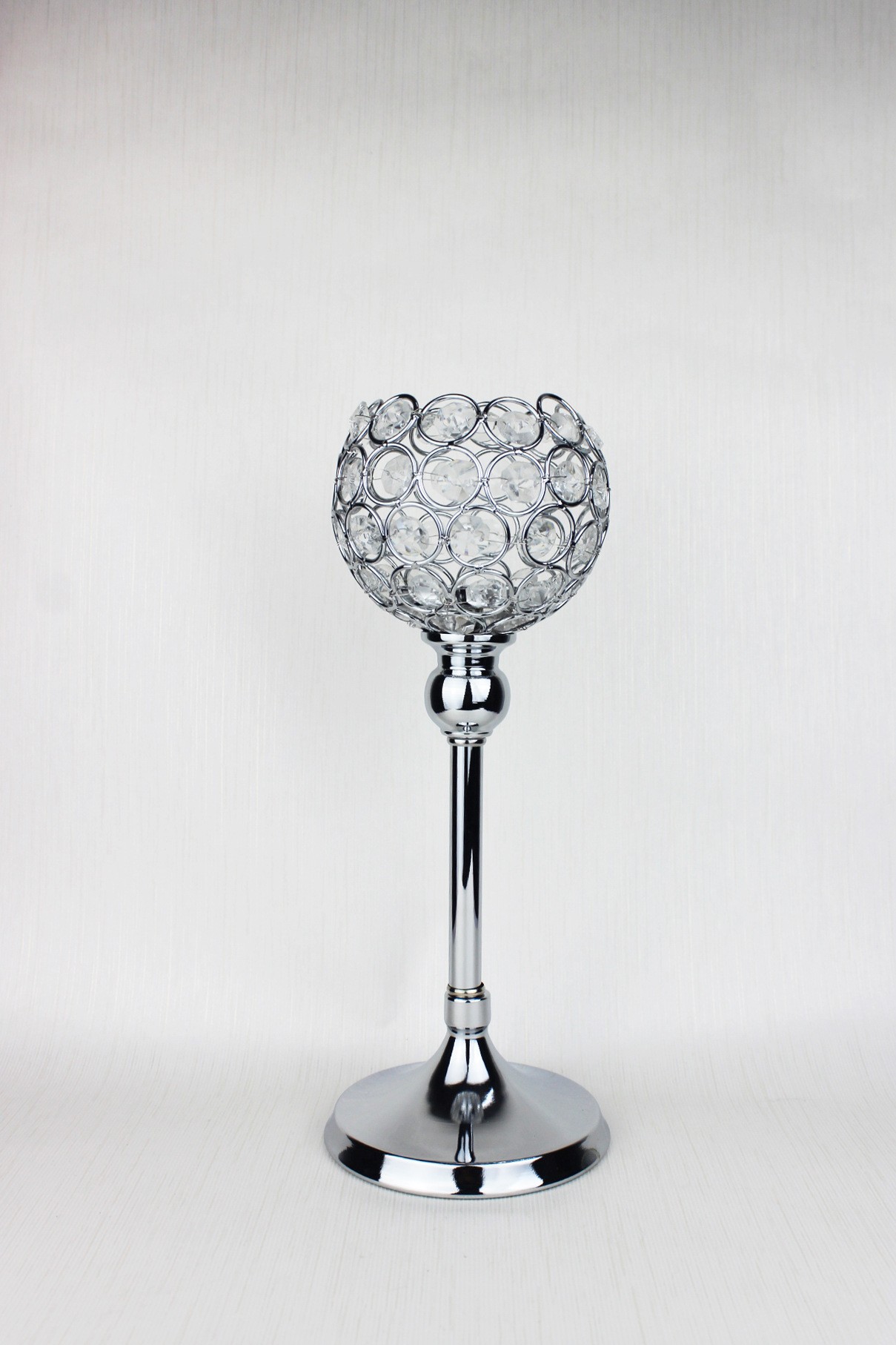 Creative single-head European crystal candlestick ornaments, hotel decoration items, romantic candlelight dinner detail image 3