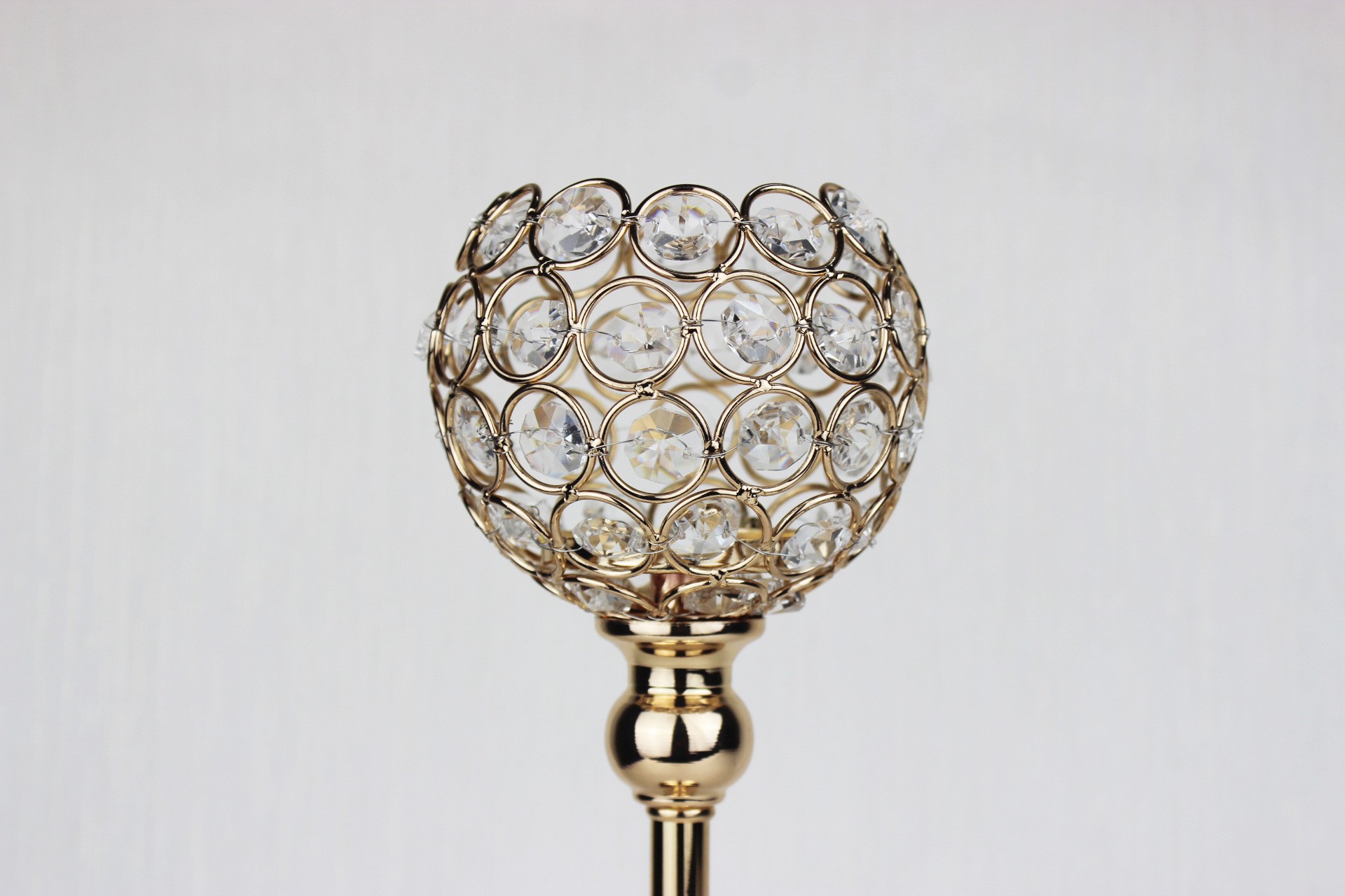 Creative single-head European crystal candlestick ornaments, hotel decoration items, romantic candlelight dinner detail image 7