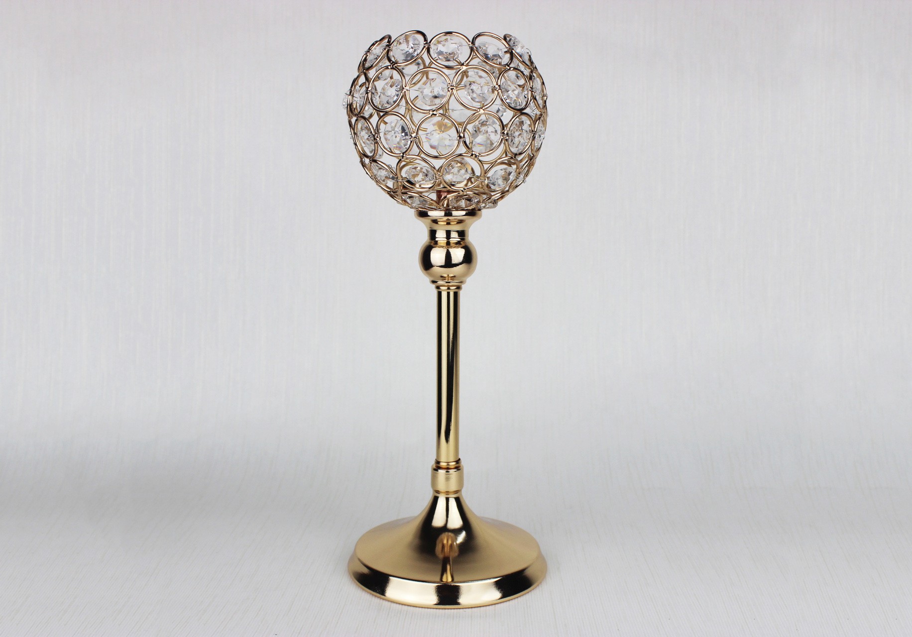 Creative single-head European crystal candlestick ornaments, hotel decoration items, romantic candlelight dinner detail image 4