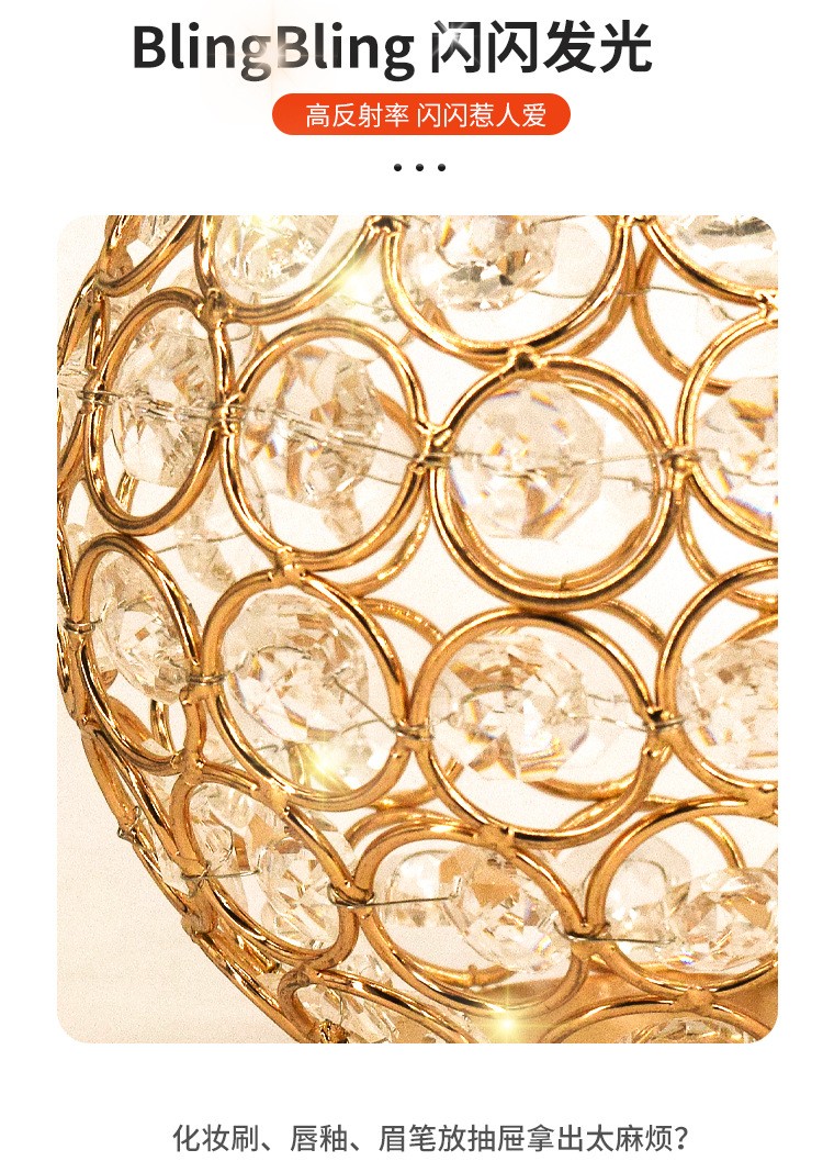European-style crystal balls are selling well for parties, weddings, retro candlesticks, electroplated ironwork, creative decorative items, hollowed-out vases, candle cups detail image 4