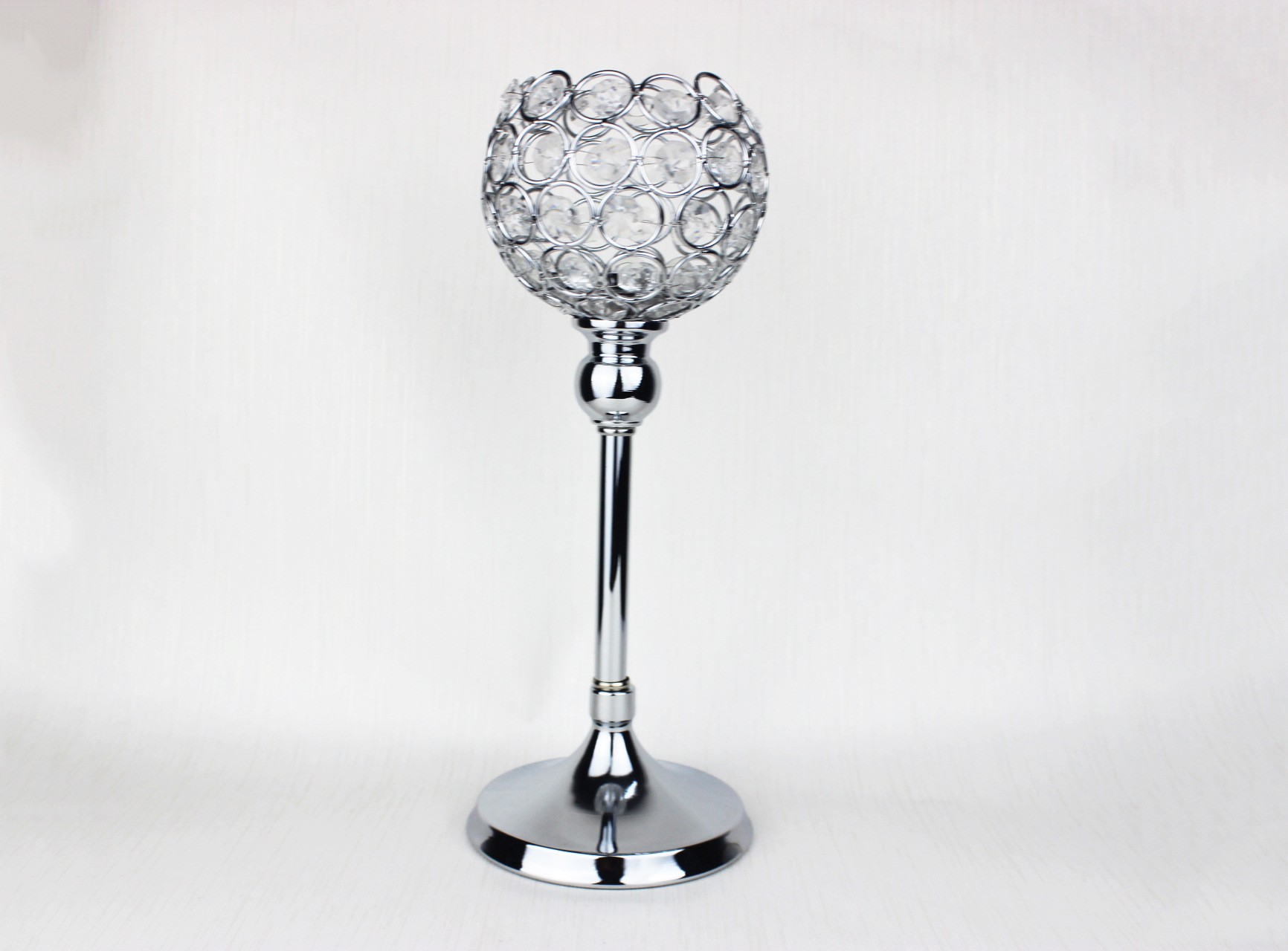 Creative single-head European crystal candlestick ornaments, hotel decoration items, romantic candlelight dinner detail image 5