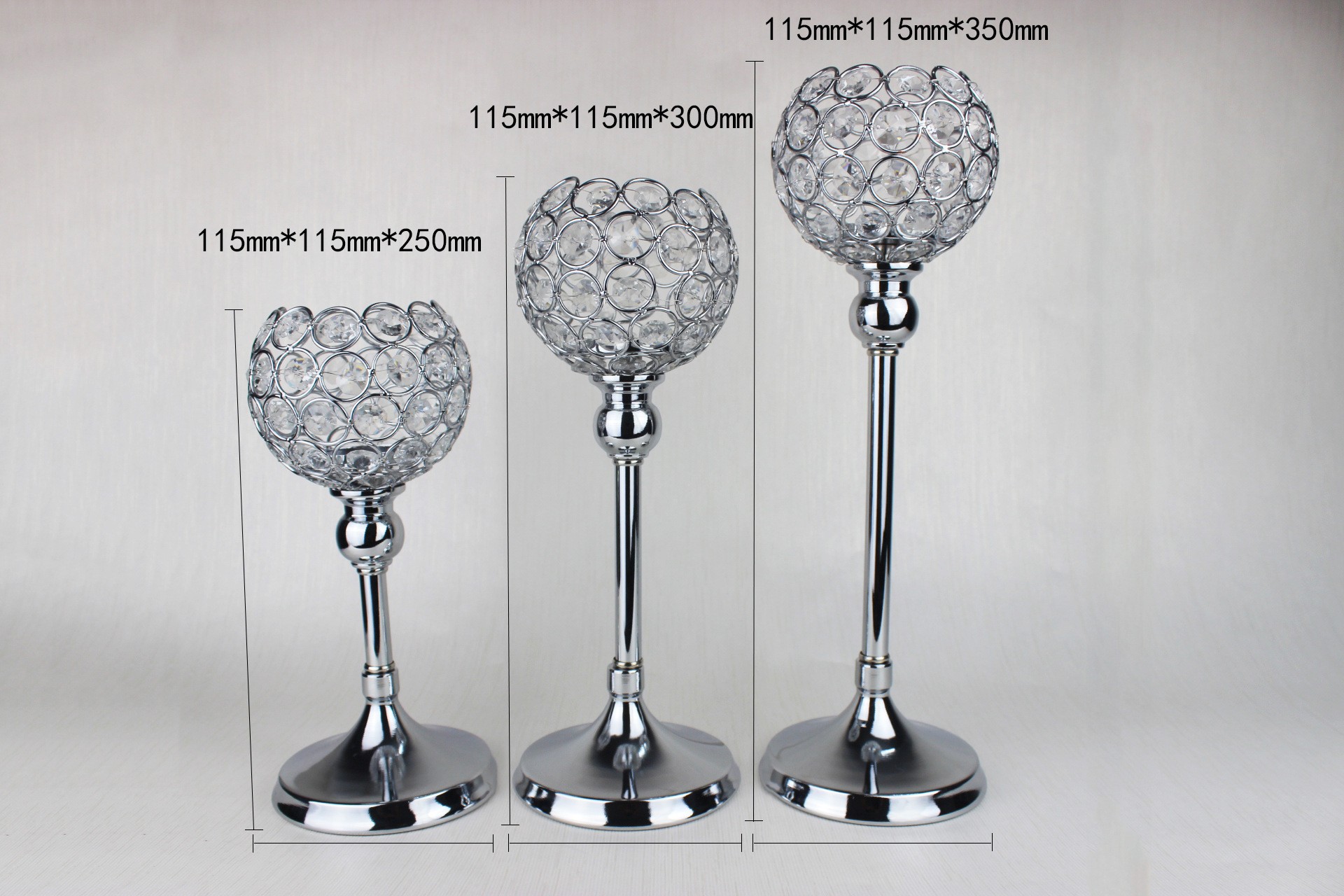 Creative single-head European crystal candlestick ornaments, hotel decoration items, romantic candlelight dinner detail image 6