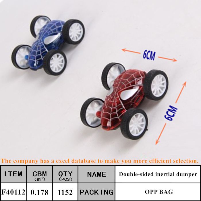 New spider double-sided inertia dumper children's two-way inertia toys kindergarten toys small gifts wholesale F40112