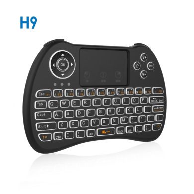 H9 Wireless Flying Mouse backlight bright color touch wireless keyboard and mouse smart TV touch wireless remote control keyboard