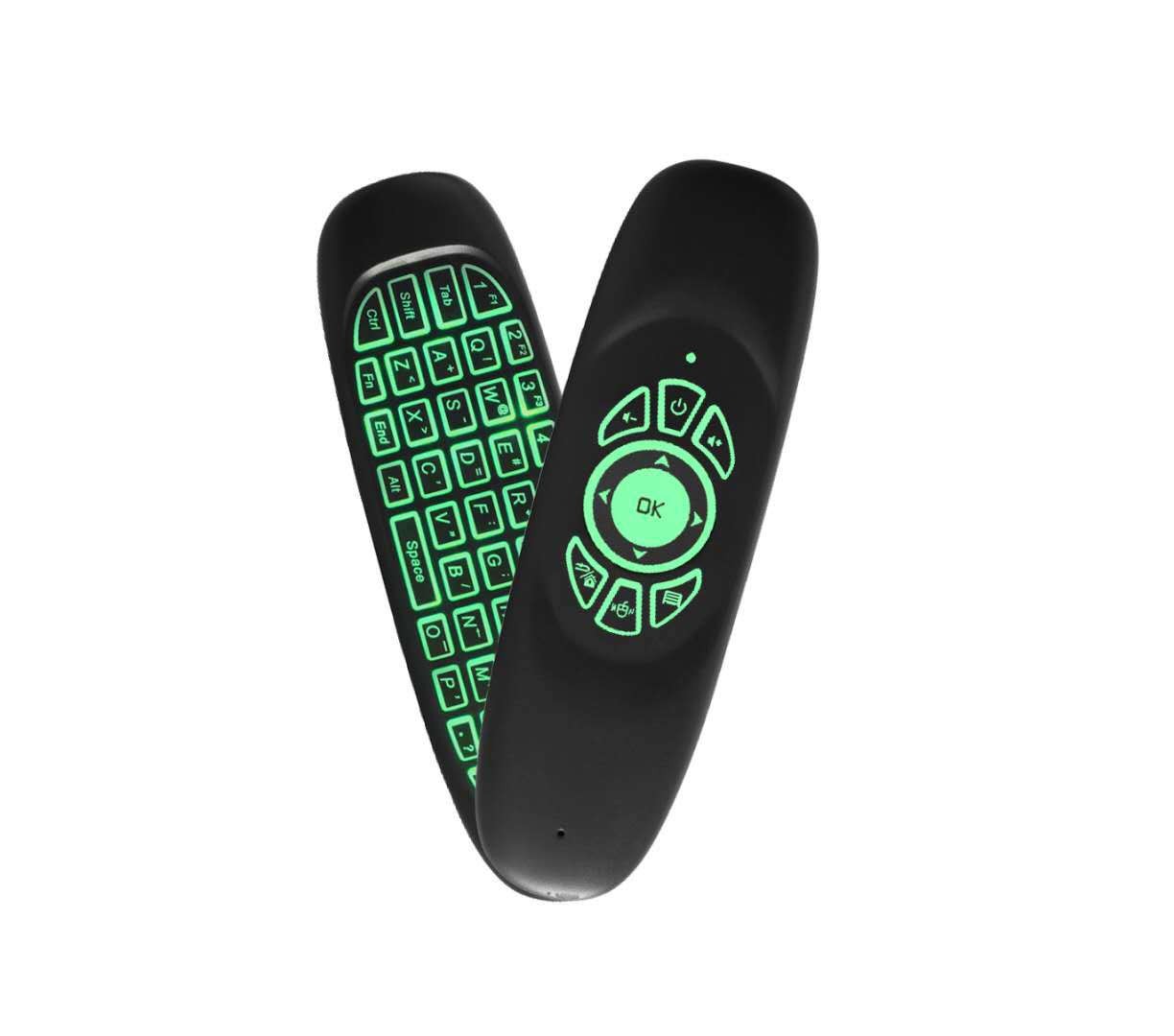 c120 飞鼠 2.4G无线空中飞鼠 安卓遥控器 键盘C120 语音详情图2