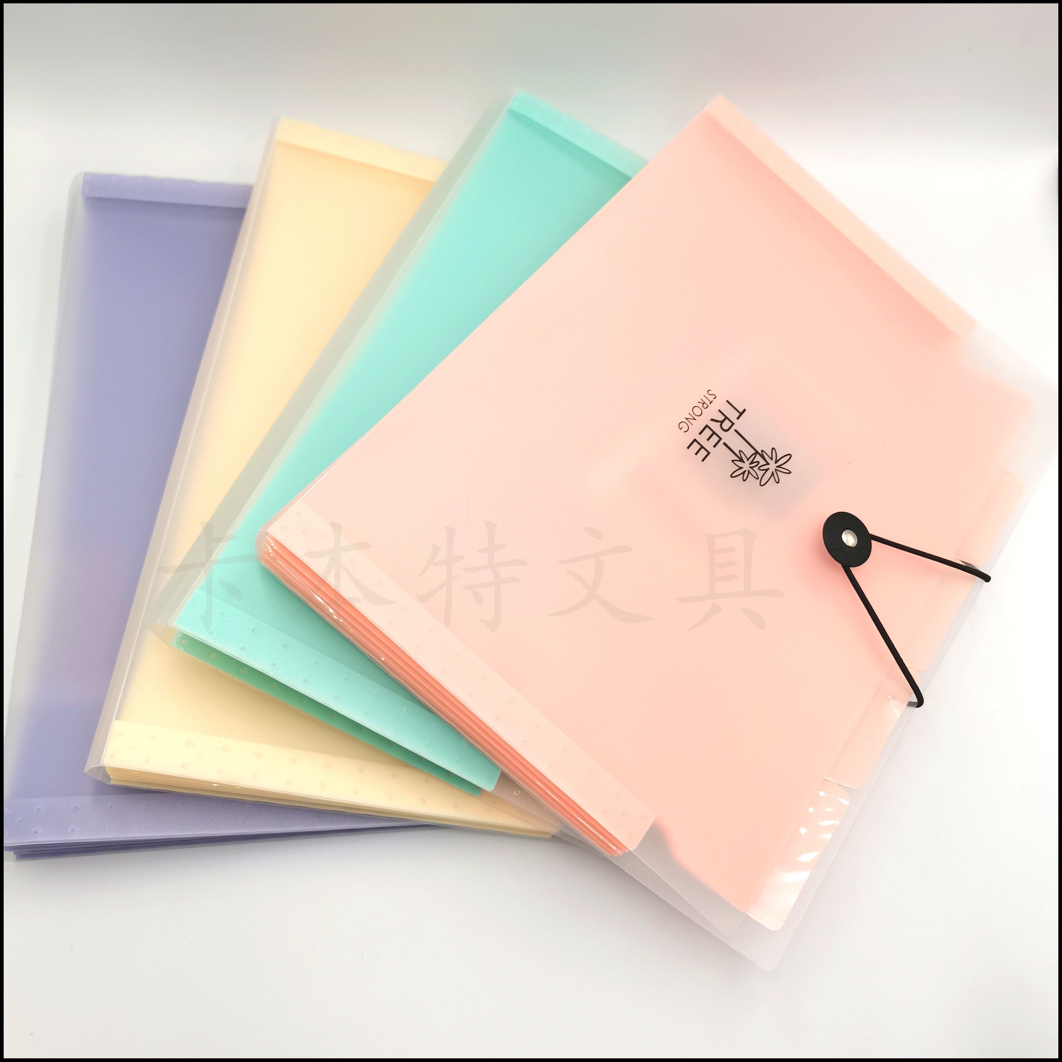 Qingxin Printing 7-grid organ clips, office supplies folders, binding straps, file folders, test paper folders, self-produced and self-sold pic 9