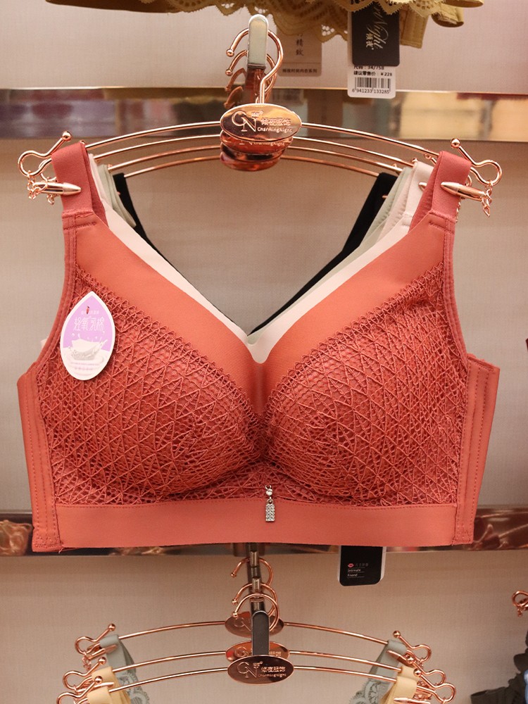 Thin cup breathable, non-misalignment bra top support, gathering, no steel ring bra, no magnetic retractable accessory, adjustable underwear for women detail image 8