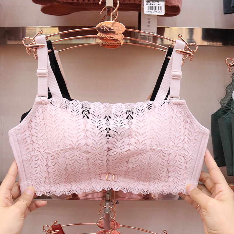 Summer strapless bra for women is a thin, breathable, and breathable design with a small chest that gathers and supports to prevent sagging and exposure details Picture