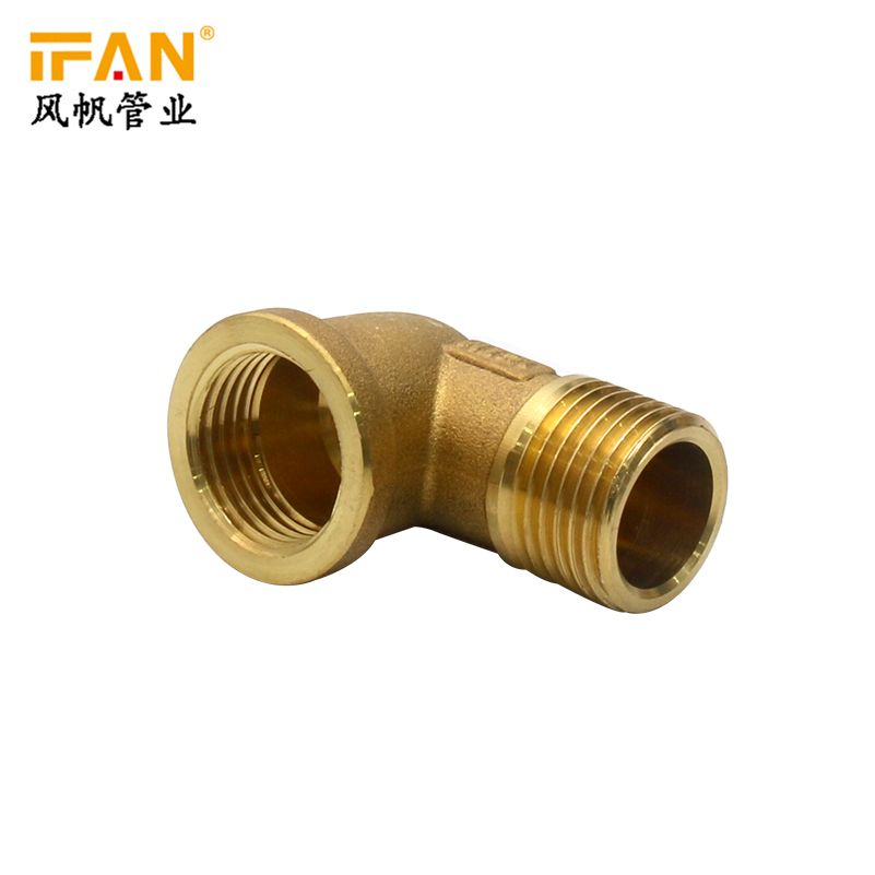 IFAN factory Direct sales brass elbow with inner and outer wire elbow 01 style plumbing coude male/femelle L1FM Specification image