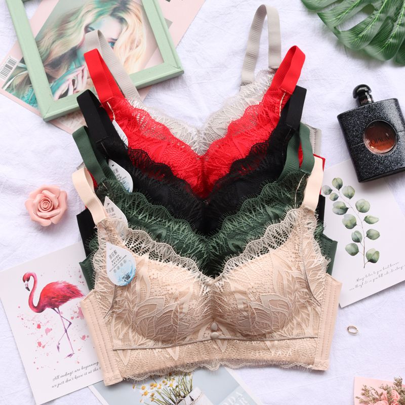 内衣女聚拢小胸显大不空杯无钢圈文胸上托调整型防下垂收副乳胸罩
