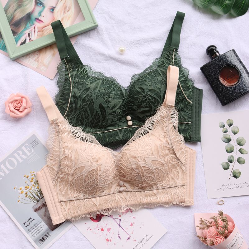 Lingerie women gather small breasts to make them look larger, no empty cups, no underwire, top support adjustable anti-sagging and breast retraction bra details Picture