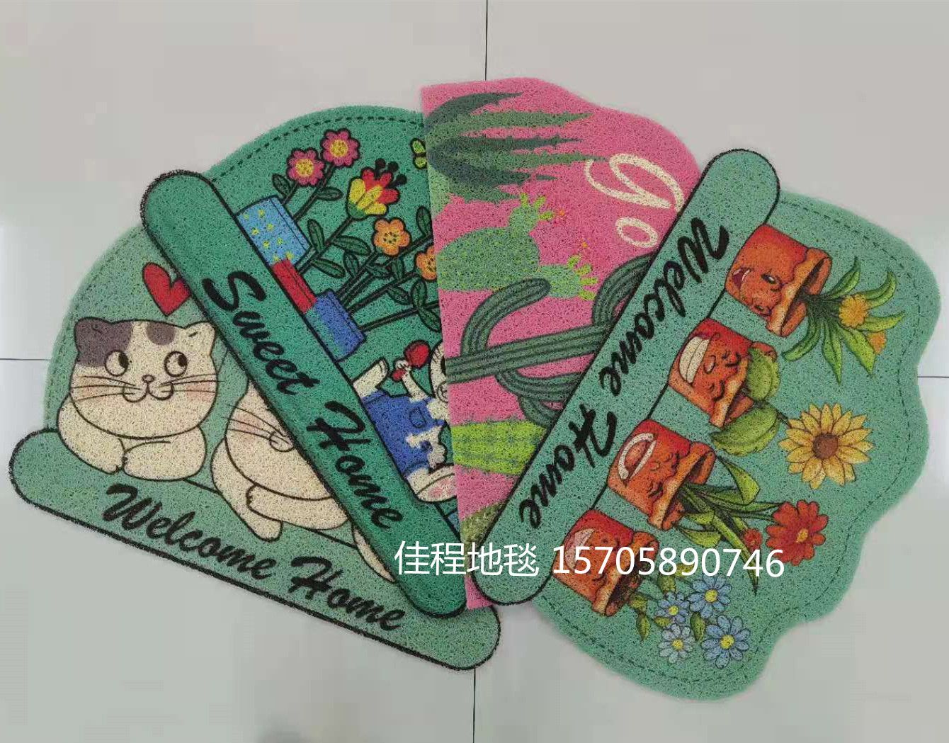 New special-shaped floor MATS, flower and grass series MATS, anti-slip foot MATS, animal-shaped MATS, high-definition 3D spray-painted Indy MATS Item Picture