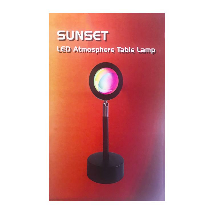 Sunset projection lamp, new mini internet-famous sunset projection lamp, sunset ground atmosphere lamp details Picture