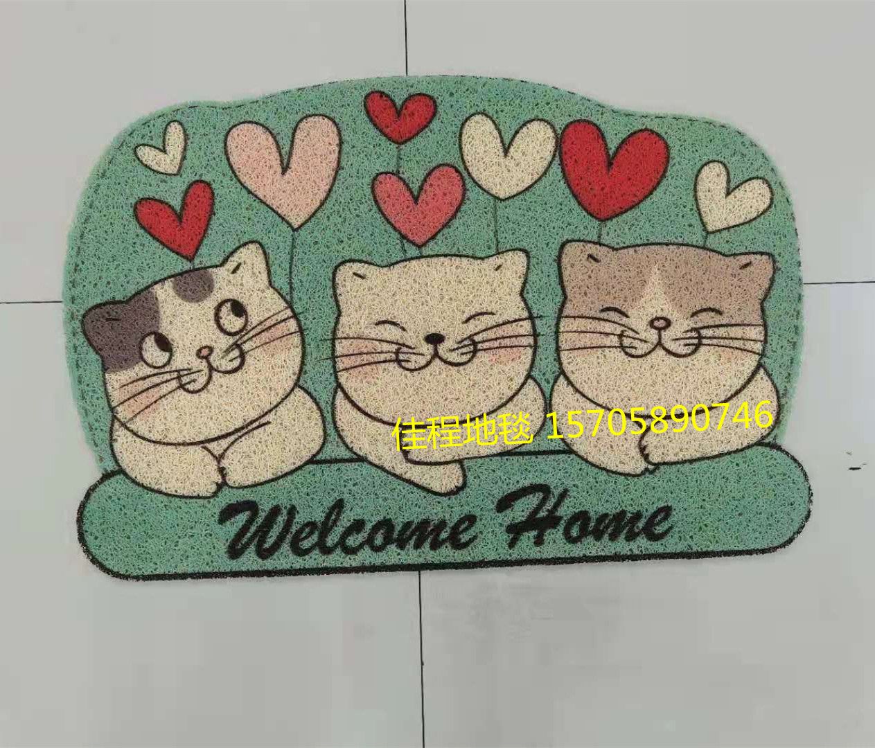 New special-shaped floor MATS, flower and grass series MATS, anti-slip foot MATS, animal-shaped MATS, high-definition 3D spray-painted Indy MATS Specification drawing