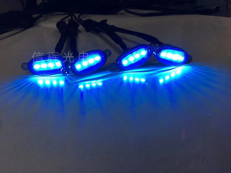 Yellow LED grille decorative lights for car grilles, anti-fog lights and warning lights for four-trailer pickup trucks, yellow light pickup truck lights undefined