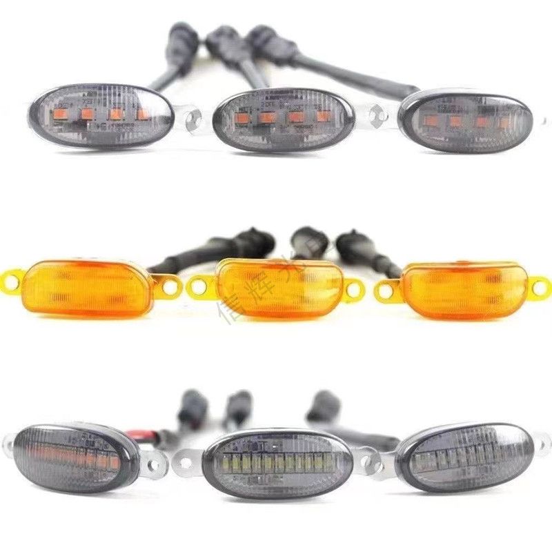 Yellow LED grille decorative lights for car grilles, anti-fog lights and warning lights for four-trailer pickup trucks, yellow light pickup truck lights details Picture