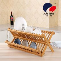 楠竹厨房沥碗架放碗盘架沥水架橱柜碗架双层滴水碗架晾碗架置物架