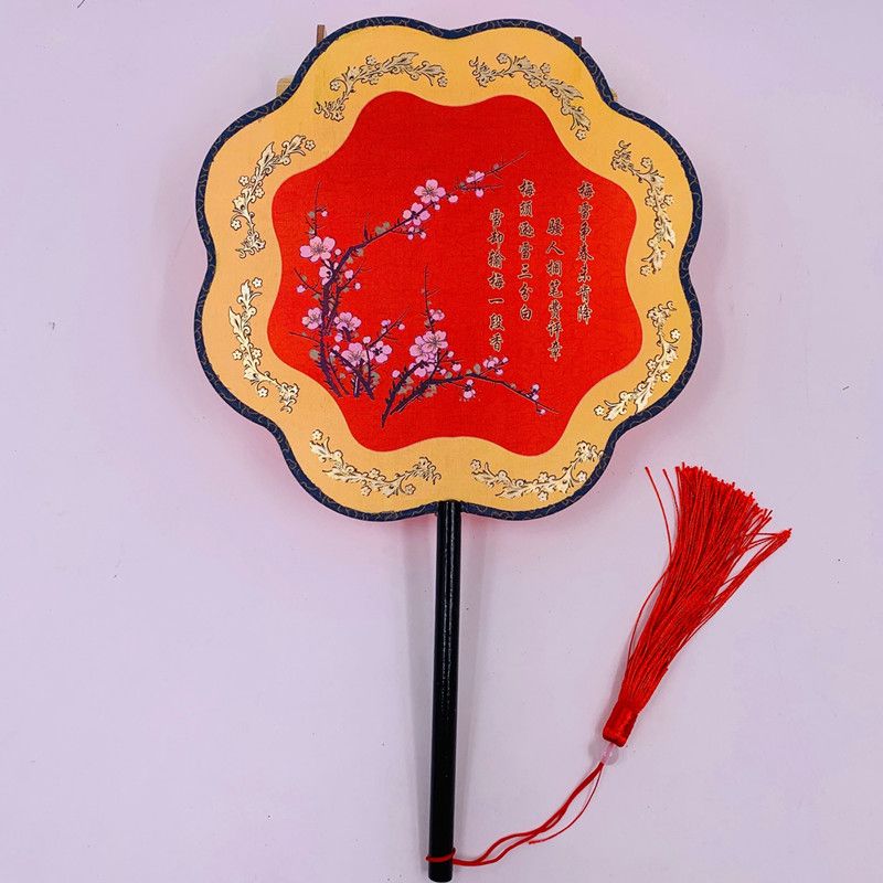 Ancient-style round fans, wedding fans, bride fans, semi-transparent palace fans, Chinese-style round fans, photography and videography Specification image
