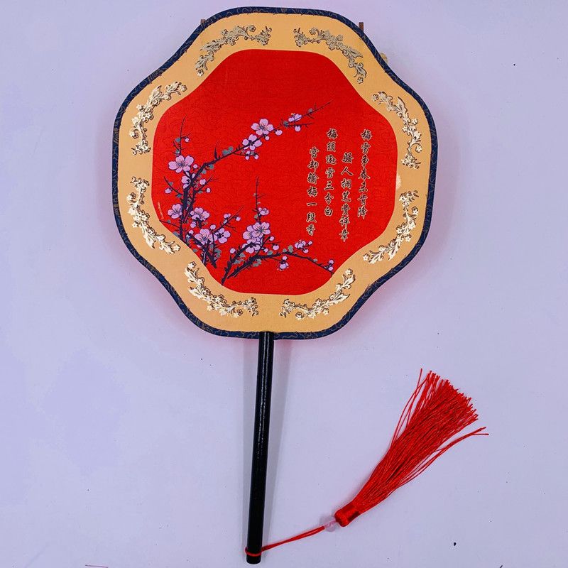 Ancient-style round fans, wedding fans, bride fans, semi-transparent palace fans, Chinese-style round fans, photography and videography details Picture