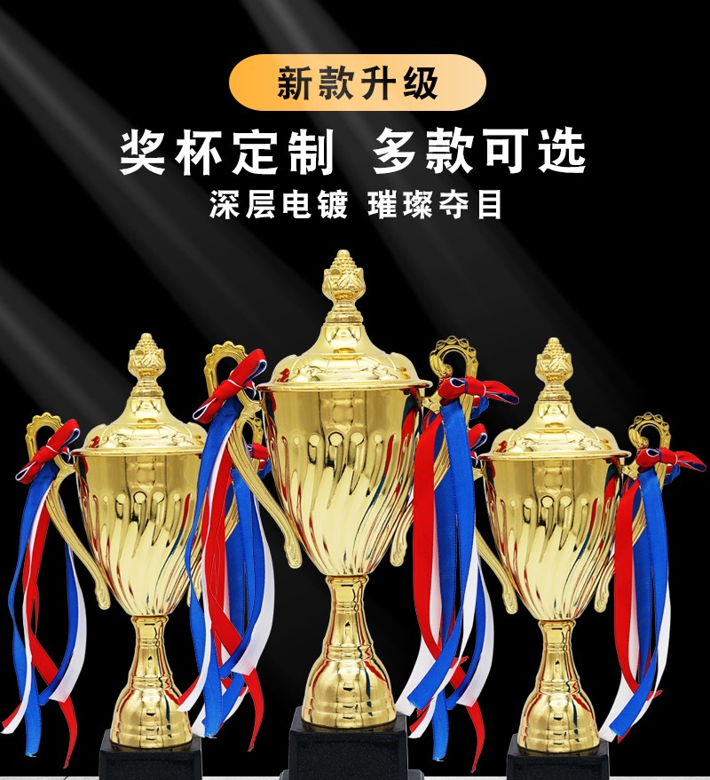 厂家直销金属奖杯定制  水晶奖杯 纪念奖杯奖品奖牌 T140详情2