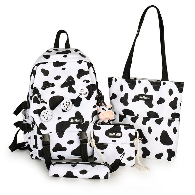 New Backpack, student Bag, leisure bag, sports bag, four-piece set thumbnail