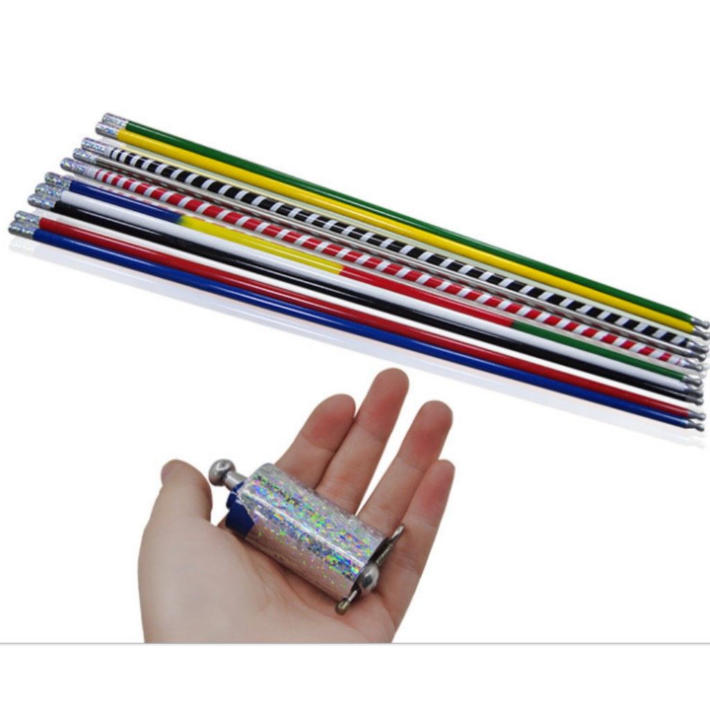 魔术钢制弹棒 金属金箍棒伸缩棒  魔术棒 四色110cm