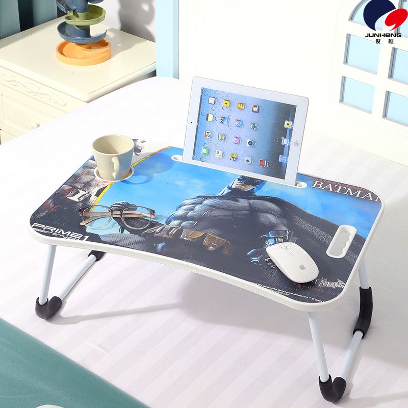 Notebook, bed computer desk, dormitory lazy person foldable multi-functional home writing desk, creative cartoon and cute Item Picture
