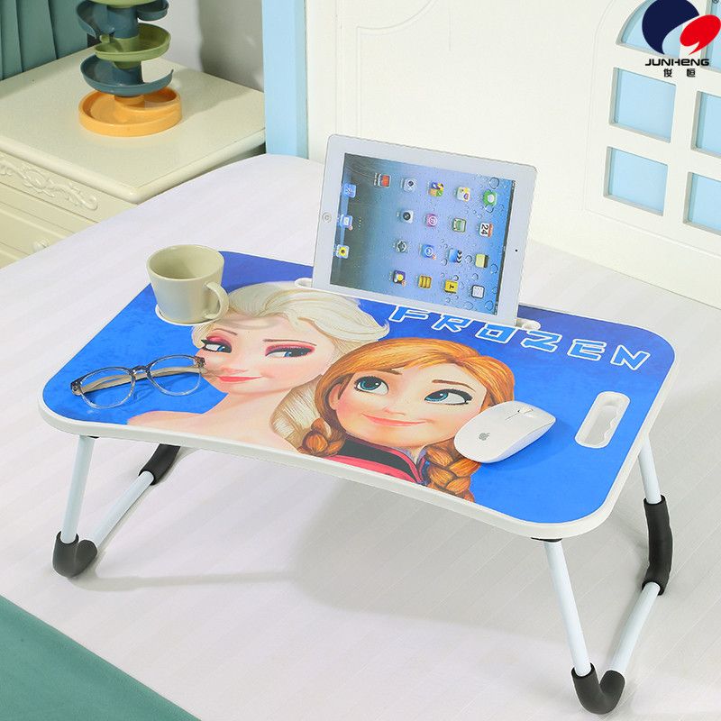 Notebook, bed computer desk, dormitory lazy person foldable multi-functional home writing desk, creative cartoon and cute Application Scenario