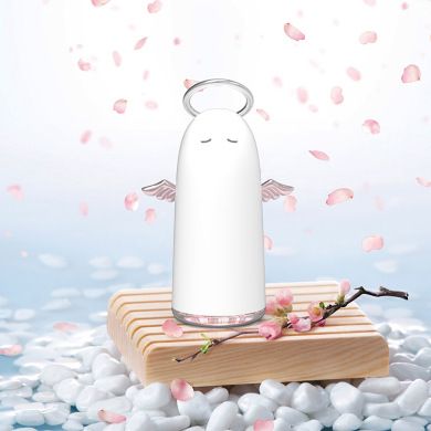 新品小天使加湿器 USB迷你加湿器办公桌面七彩夜灯小加湿器