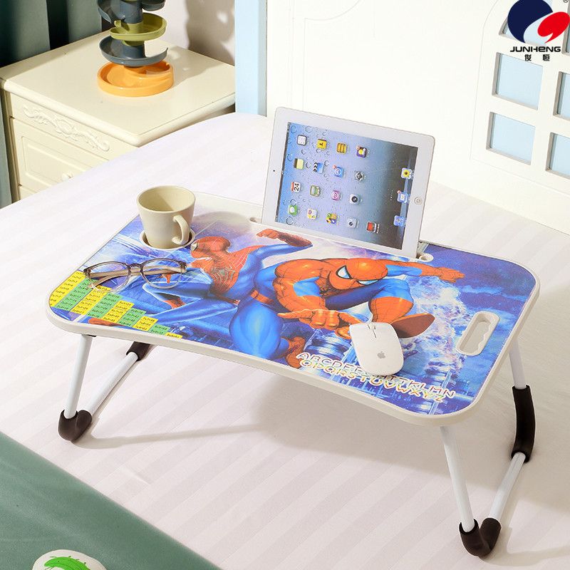 Notebook, bed computer desk, dormitory lazy person foldable multi-functional home writing desk, creative cartoon and cute Specification image