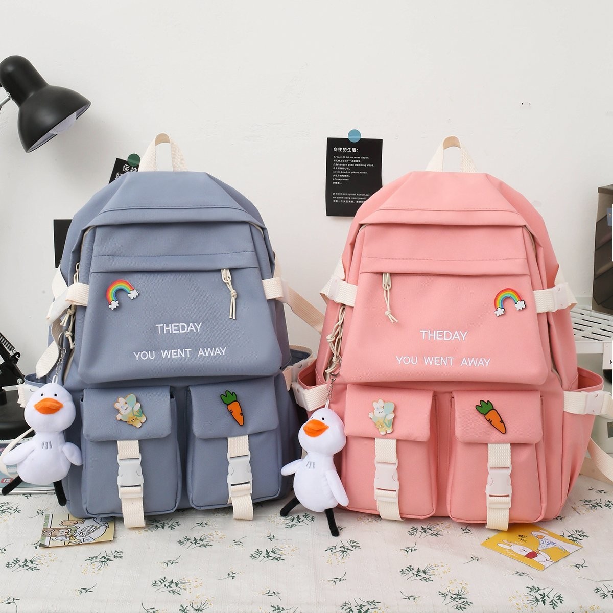 New style of artistic student backpacks, fashionable casual bags and sports bags detail image 6
