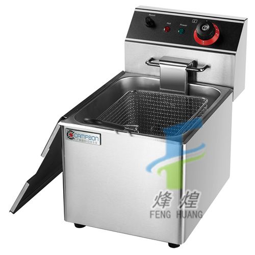 商用电炸炉炸鸡炉6L单缸单筛电炸炉