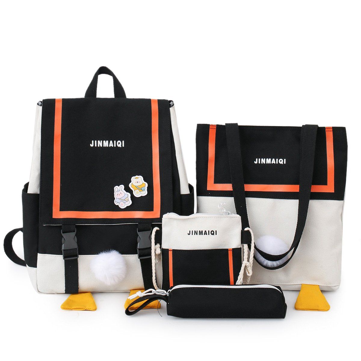 Canvas Forest style, cute and unique, Japanese-style middle school schoolbag, casual backpack details Picture