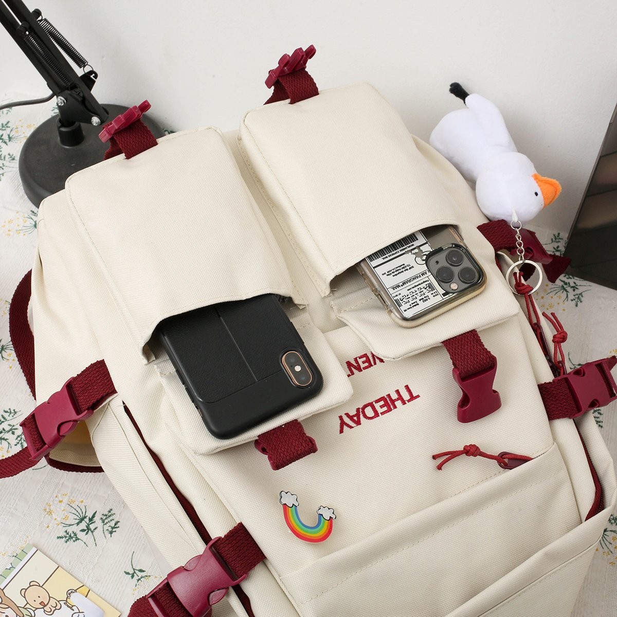 New style of artistic student backpacks, fashionable casual bags and sports bags detail image 19