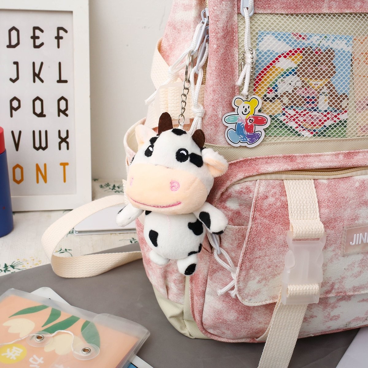 New Korean-style backpacks, cute schoolbags for girls and junior high school students, and trendy backpacks for college students detail image 10