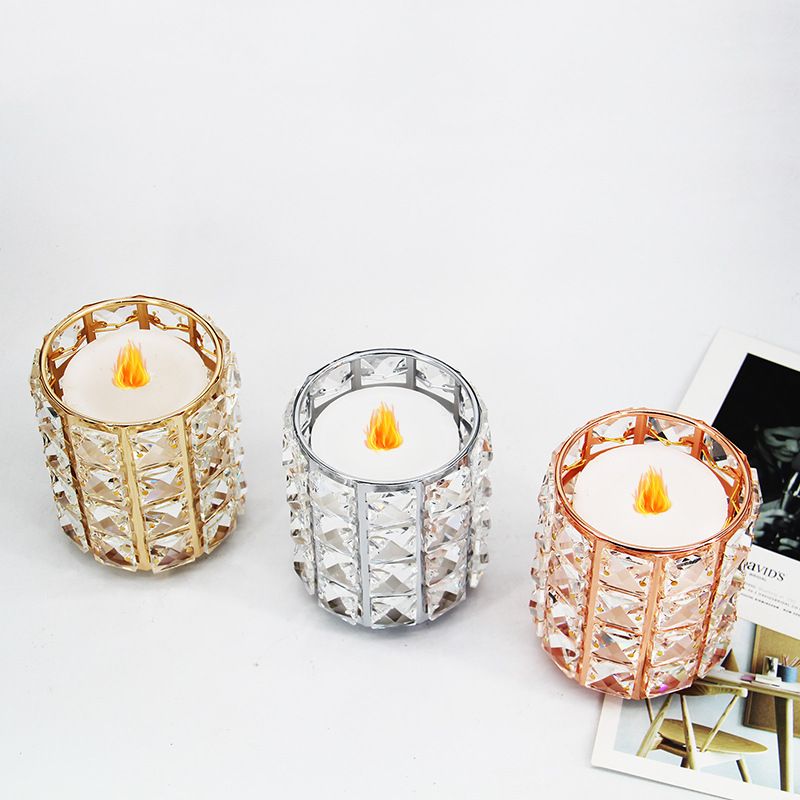 Single-headed candlestick, candle cup, living room decoration, simple golden home, romantic candlelight dinner, wedding candlestick decoration Specification image