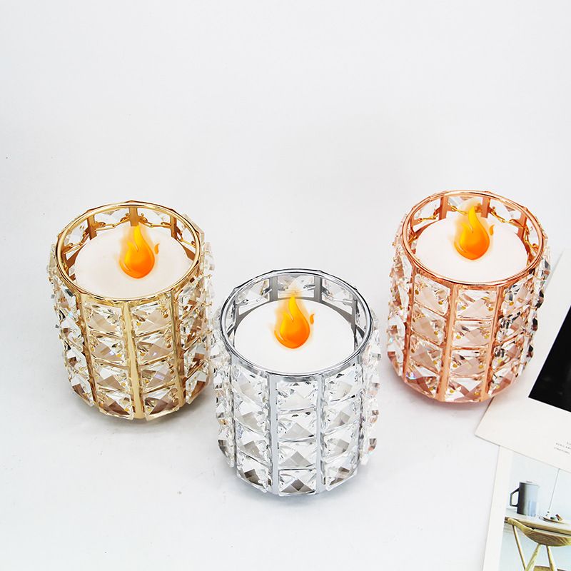 Single-headed candlestick, candle cup, living room decoration, simple golden home, romantic candlelight dinner, wedding candlestick decoration Application Scenario