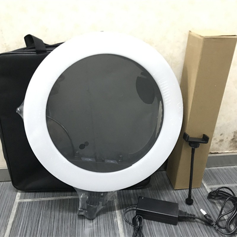 45cm美颜灯遥控直播灯18寸主播环形摄影灯美颜灯落地支架补光灯详情图4