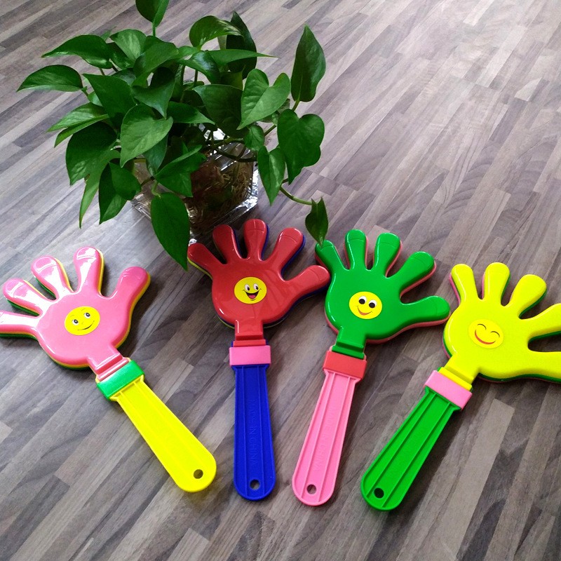 拍手器手拍全新料塑料玩具鼓掌拍大小号拍拍手手拍掌定制移印logo详情6