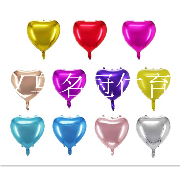 零售18寸心形气球爱心铝膜气球桃心生日婚礼派对装饰气球详情图1